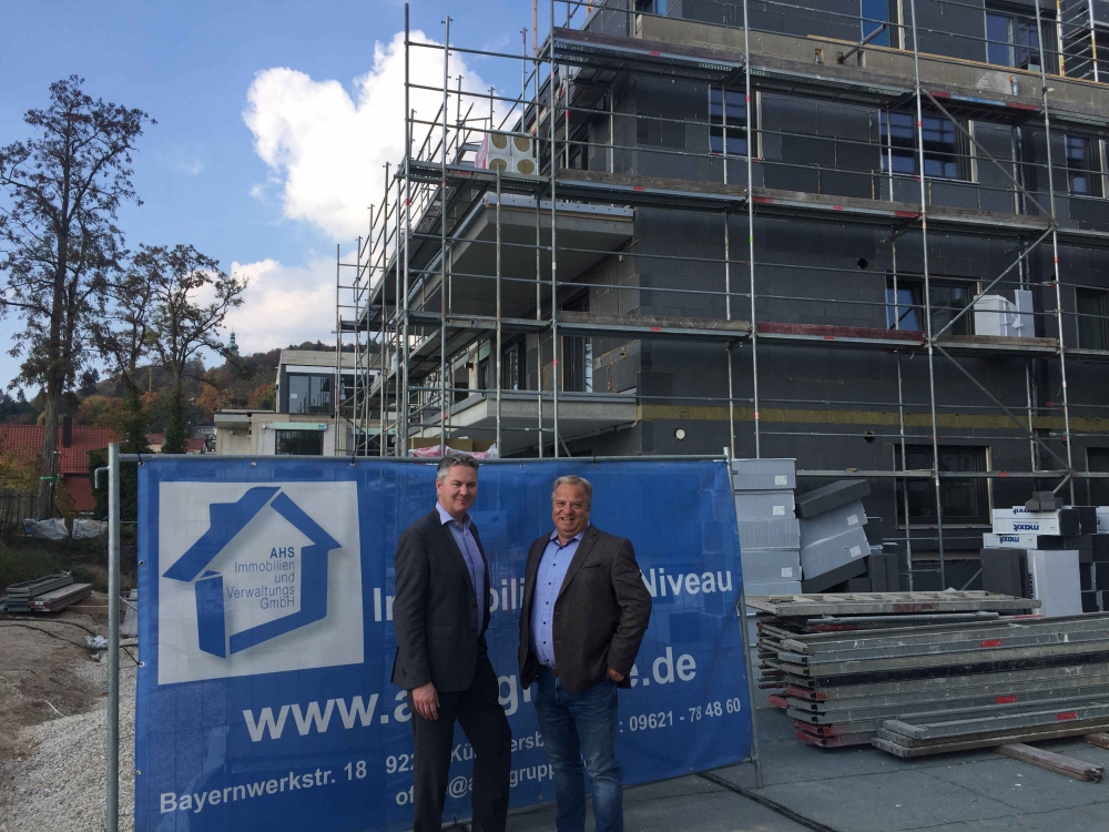 Baustellentermin mit Herrn Kühne, dem Referatsleiter Stadtentwicklung und Bauen der Stadt Amberg